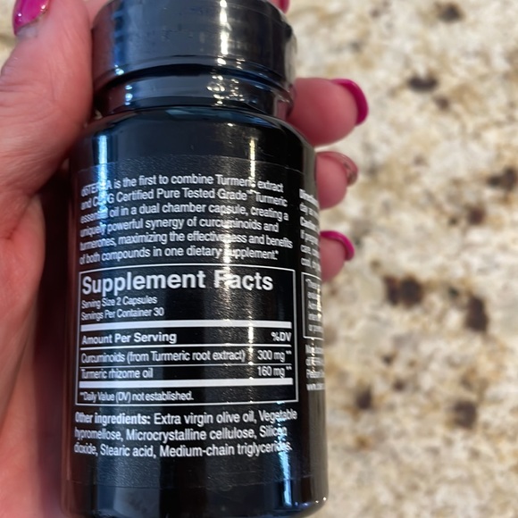 Doterra Turmeric Capsules - 60 capsules in sealed/unopened bottle - Picture 3 of 3